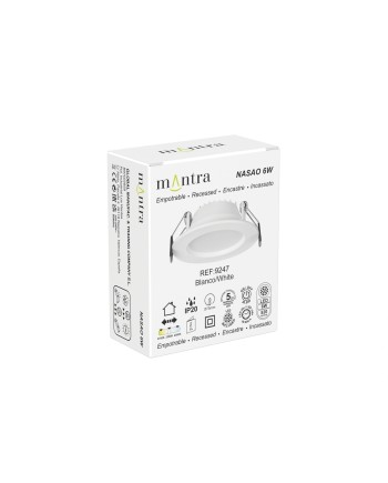 NASAO * EMPOTRABLE LED CCT 6W BLANCO